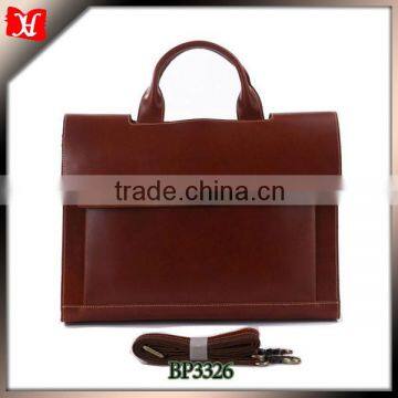 Vintage genuine leather laptop bag for men