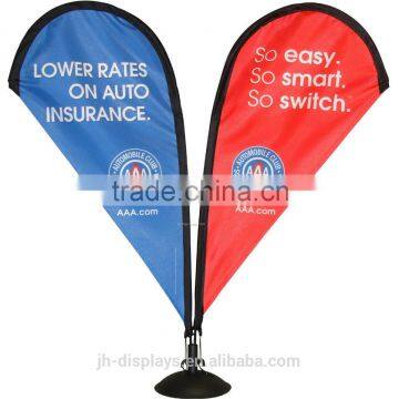 double side dye sublimation textile table flag banner