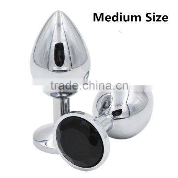 Medium Size Metal Anal Toys Butt Plug Booty Beads Stainless Steel Anal Plug, Sex Toys/ Sex Toys Female Adult Product