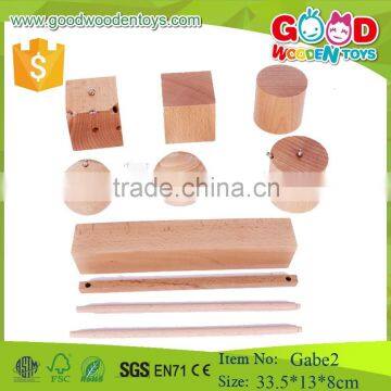 Gabe 2 Dangling beads Froebel gifts wooden educational teaching aids