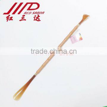 wood shoehorn with back scratcher