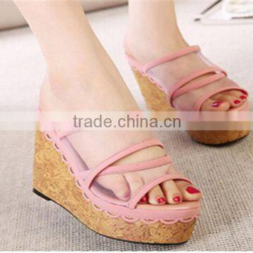 women flat shoes shoe factories in spain Wholesale latest design wedge sandals 1