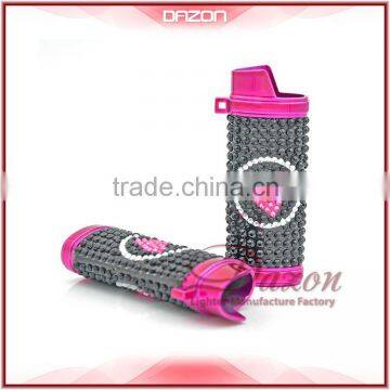 Hot-sale Bic Lighter Case Metal with Heart Diamond