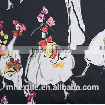 China supplier poly ponte roma digital printing fabric