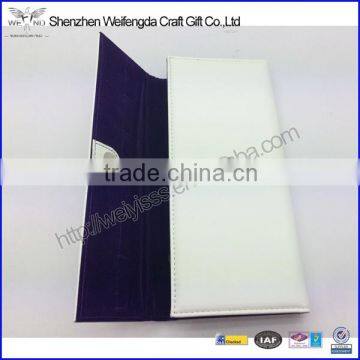 Exquisite Fashion Purple PU Leather Jewelry Wallet Organizer photo-2