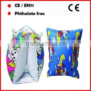 Pretty printed inflatable swimming armrings for kids inflatable armbands