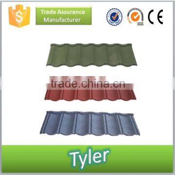 China manufacturer classical type colorful stone coated metal roof tile