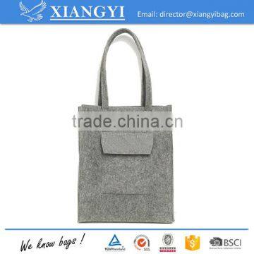 Recycling Reusable Costom Logo Promotion Felt Shopping Handbag Tote Shopping Bag Supplier's Choice photo-2