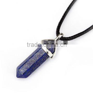 Beautiful 1pcs Lapis Lazuli Silver Plated Healing Point Gemstone Pendant (Chain is not Included)