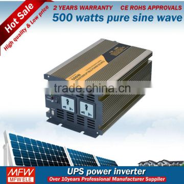 2014 wholesale free shipping power inverter 12v 220v 500w pure sine wave inverter