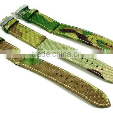 Best Grade Genuine Leather Lining Canvas Watch Straps