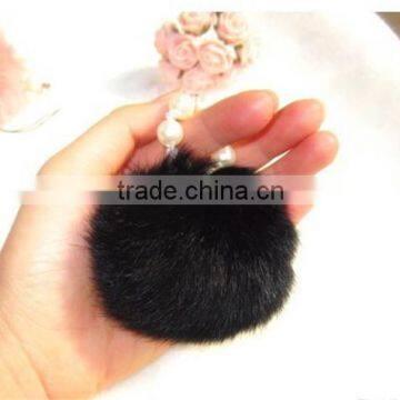 Geniune Rabbit Fur Ball Keyrings Fur Accessories photo-2