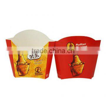 Disposable Custom Printed French Fries Paper Holder Box