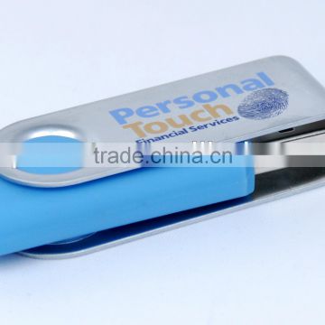 Promotional Swivel usb with metal clip