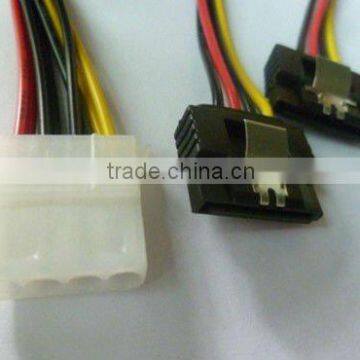 Big 4P to Sata15p+sata15p Spliter Cable