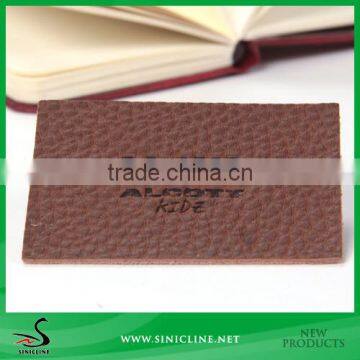 Sinicline Custom jeans fashion leather patch