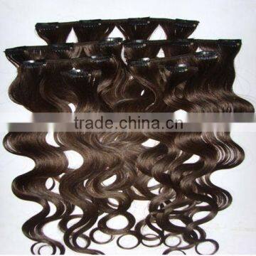 2013 New Products Brazilian Hair Hot Beauty Supply Quality Clip in Hair Extension Made in China photo-5