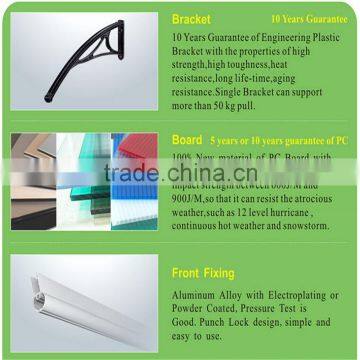 DIY polycarbonate door canopy awning, plastic raw materials prices