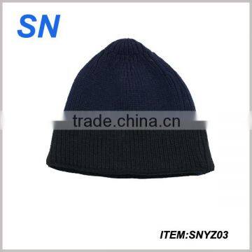 good quality custom acrylic knitted men warm hat