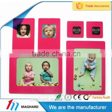 Magnetic mini colored locker photo framess set, DIY locker picture frame set