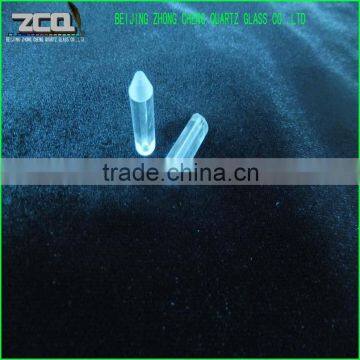 Polishing Clear Quartz Glass Rod With Cone-Shape In The Ending