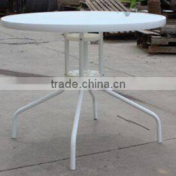 Aluminum steel outdoor furniture dinning table glass top metal table                        
                                                                                Supplier's Choice