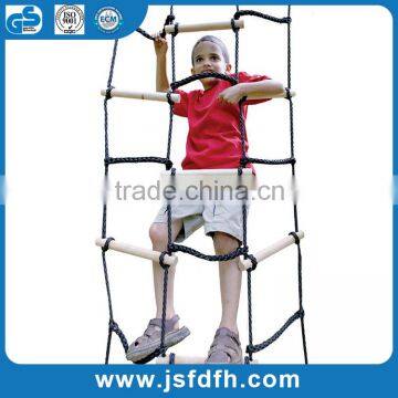 High quality children climbing ladder climbing net in wooden rung