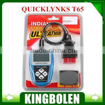 2016 New Arrival Auto Scanner for Indian cars T65 Indian OBDII OBD2 EOBD auto code reader for Tata/Maruti Fast Shipping