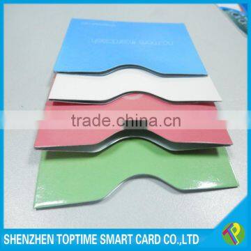 custom printing aluminum foil credit card sleeve rfid