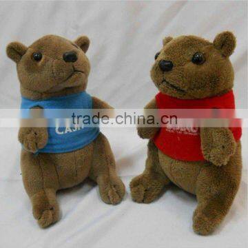 custom promotional plush marmot toys