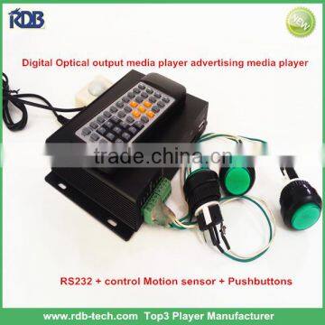 Digital 5.1 Optical output advertising media player