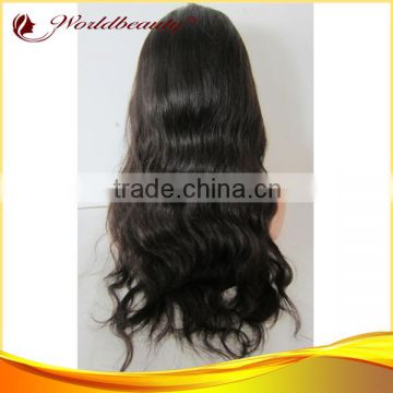 18"full lace wigs, natural wave 100%human hair