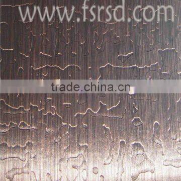 8k mirror, etching,ti-golden ,embossed stainless steel sheet