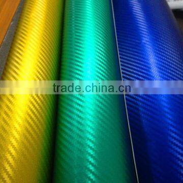 Wholesales 1.52*20m/Size Car Wrapping Chrome Carbon Vinyl For Car Decal