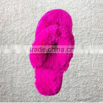 Preimum quality Woman's New Plush Satin Spa Thong Slippers in 4 Beautiful Colors