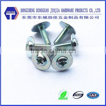 m3*7 galvanized steel euro flange head screw