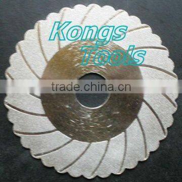 Electroplated diamond grinding disk