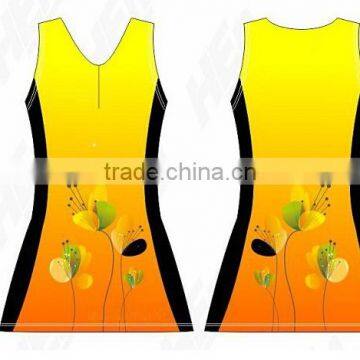 Custom wholesale top quality newest design netball dress