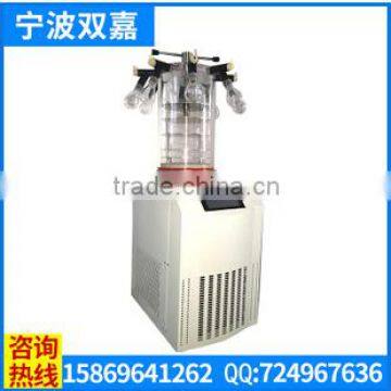 SJIA-12N mini laboratory lyophilizer 4kgs/24hr vertical type freeze dryer Manifold&Vial Stoppering type