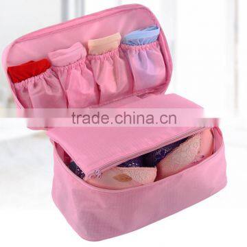 Women Girl polyester Travel Cosmetic Makeup Bag Toiletry Wash Storage Case Underwear Bra Bag