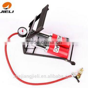 High Pressure Double Barrel With Gauge JL9206 for Car and Motor Foot Air Pump photo-2
