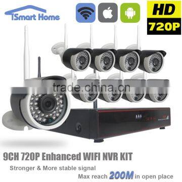 Looline New Product Nvr System With 9pcs Fixed Lens IP Camera China HD NVR Video Kit Surveillance