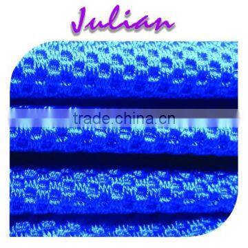 shiney football pattern blue 238gsm net warp sportswear lycra nylon fabric