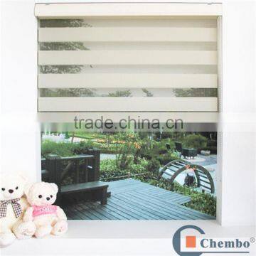 Modern home decor ivory white zebra blinds components