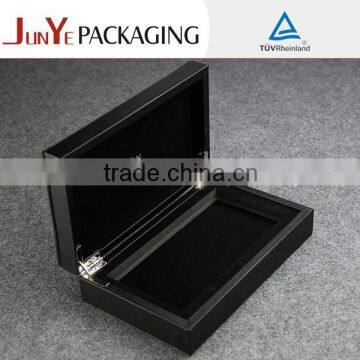 Black Embossing Metal Closure Book Shaped Faux Leather Book Box Quality Choice photo-4