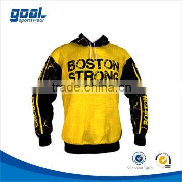 Wholesale sportswear 100% polyester men's sports all over printing hoodies