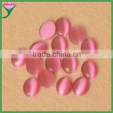 wholesale alibaba oval shape cabochon red synthetic jasper cat eye semi-precious stone for jewelry