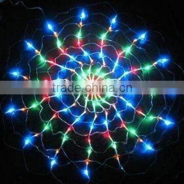 fashion color flower christmas net lights