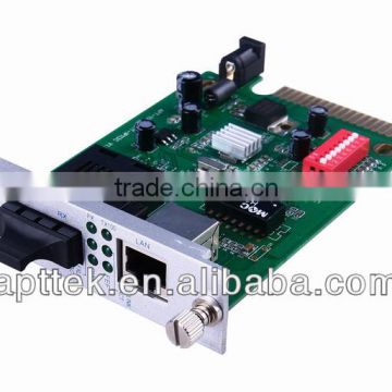 10/100M chassis card fiber optic media converter