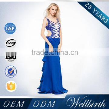 lastest manufacturer women printed silk-chiffon dresses gown, printed maxi dresses, 2016 spring collection long dress tw0206md